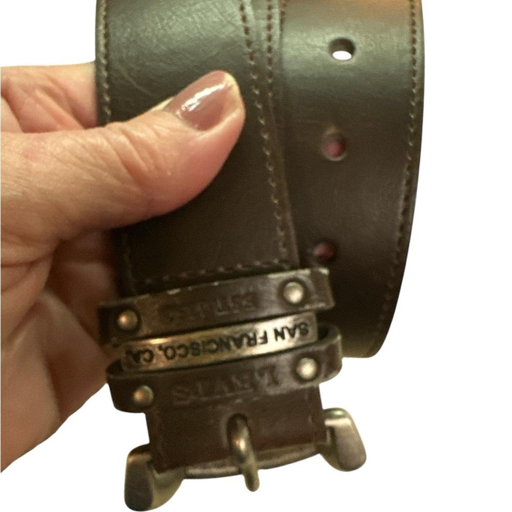 Levi’s Bonded Leather Dark Brown Belt Size 36